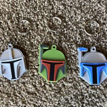 Mandalorian Helmet Keychains