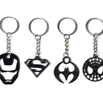 Superhero Keychains